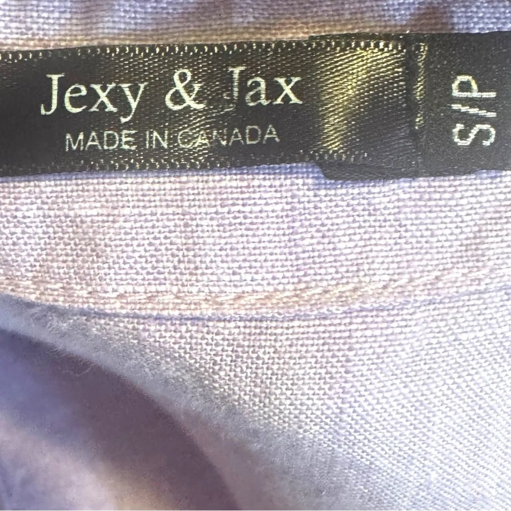 Jexy & Jax Sleeveless Linen Dress Lavender Purple Women’s Small Canadian Summer - Picture 4 of 5